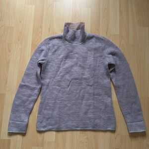 Issey Miyake Japan light lavender wool blend high neck sweater, size M